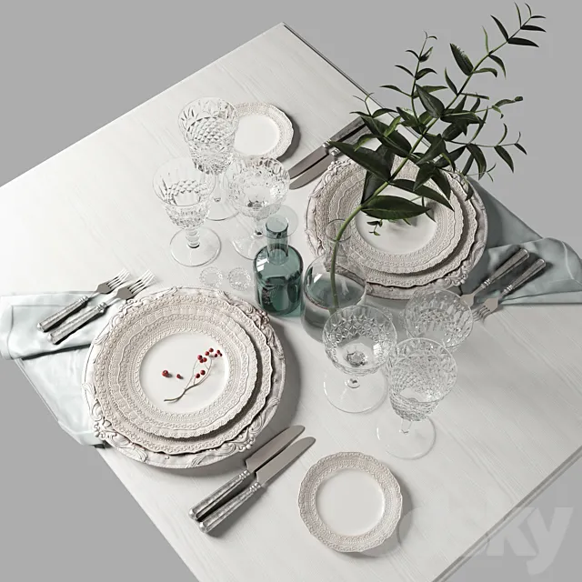 Table setting 002 3DModel