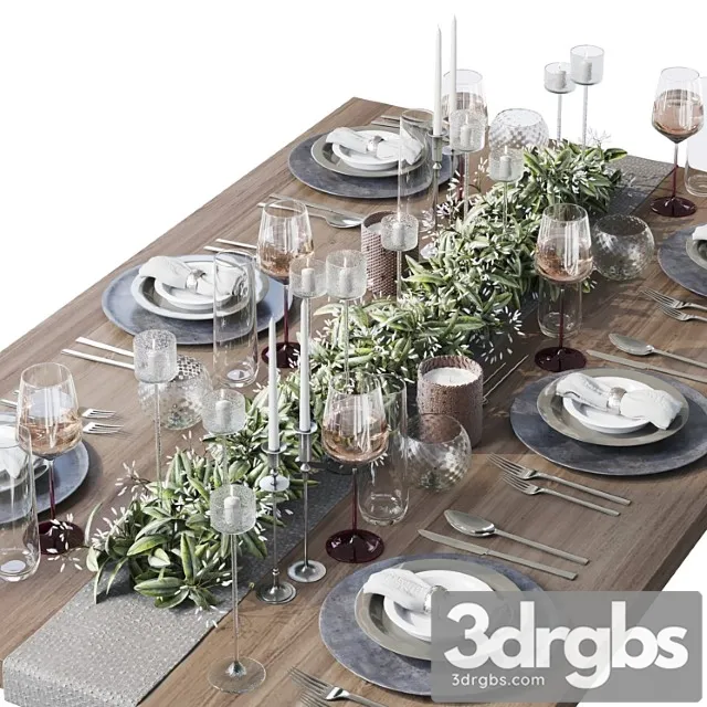 Table Setting 005 3D Model Free