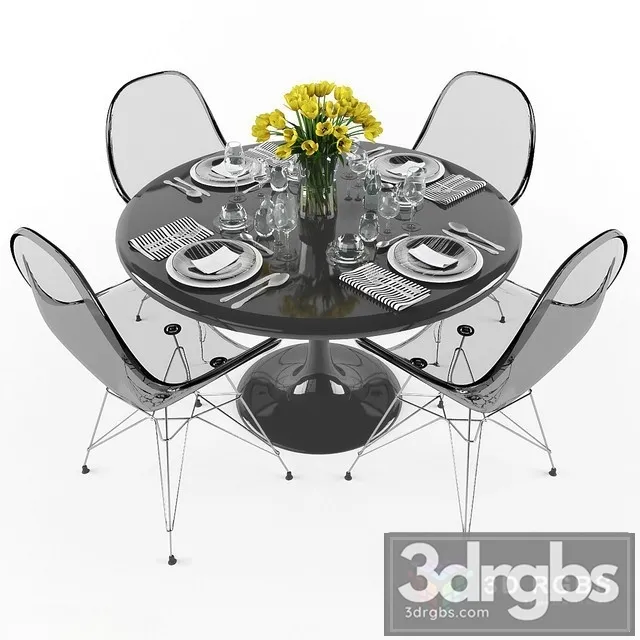 Table Setting 03 3D Model Free