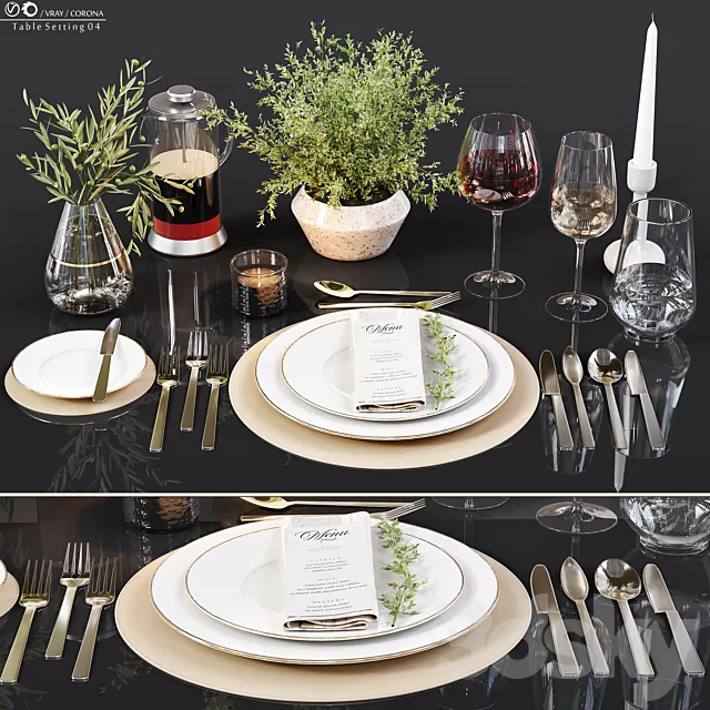 Table Setting 04 3DModel