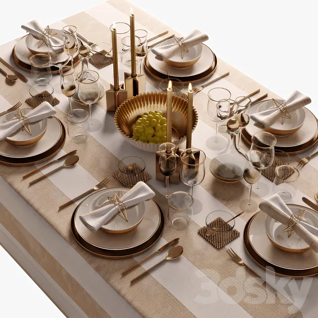 table setting 05 3DModel
