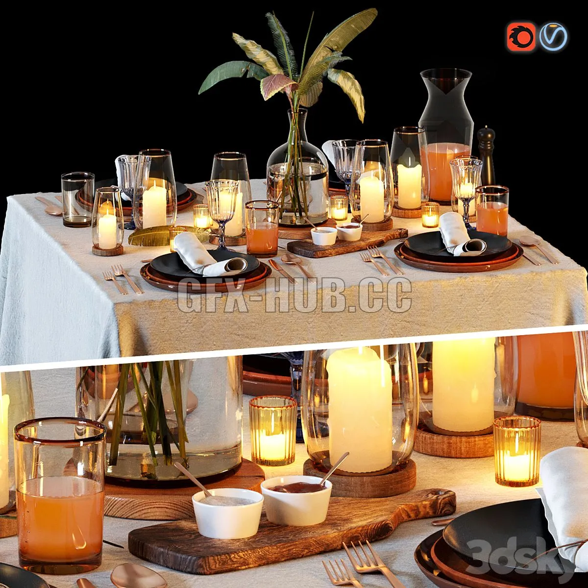 Table Setting 1 3D Model