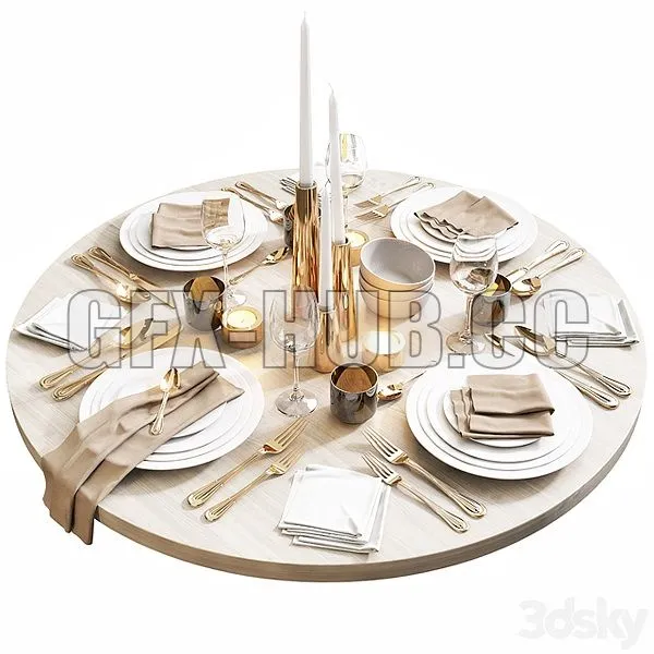 Table Setting 10 3D Model