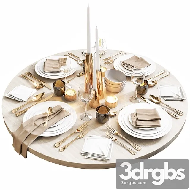 Table Setting 10 3D Model Download