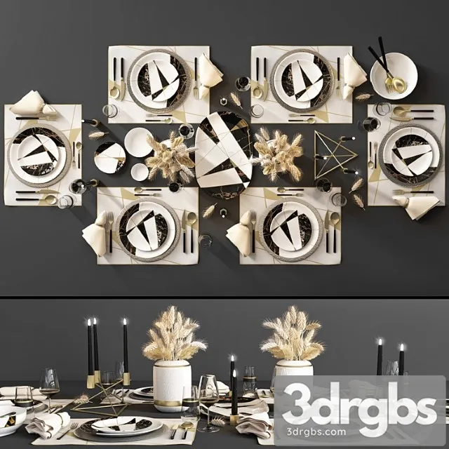 Table setting 101 3D Model Download