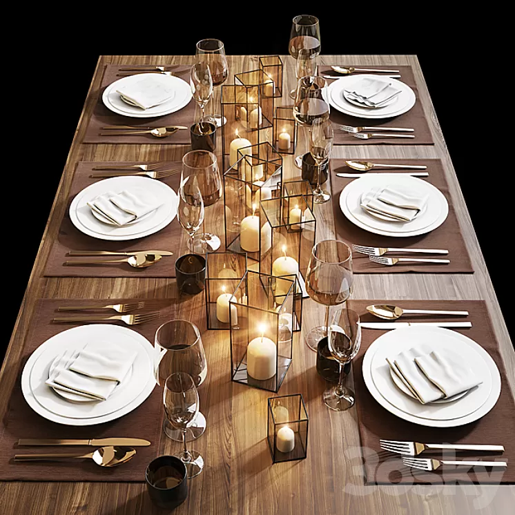 Table setting 13 3D Model