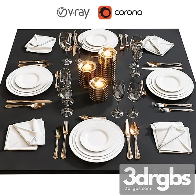 Table setting 17 5 3D Model Download