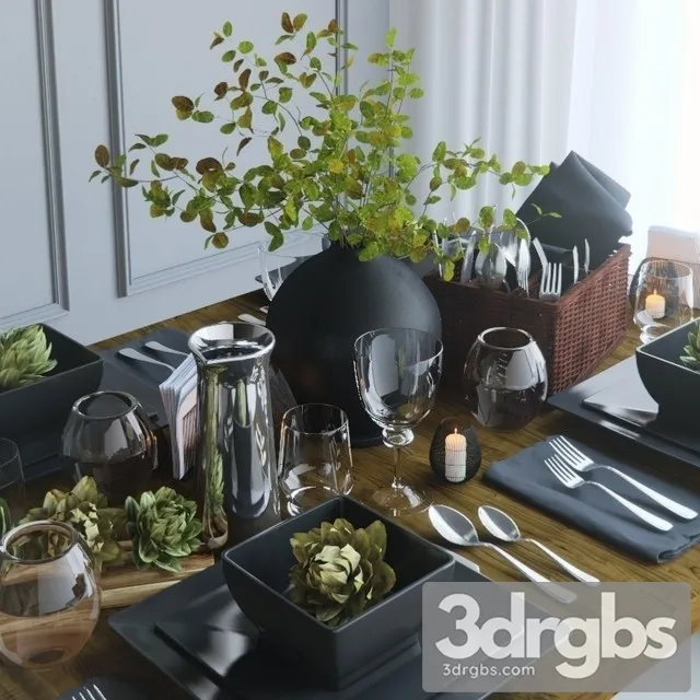 Table Setting 18 3D Model Download