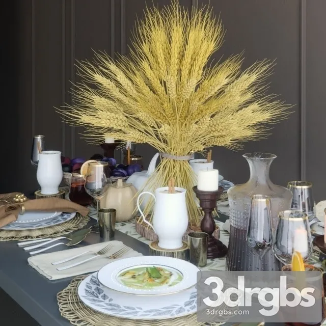 Table Setting 19 3D Model Download