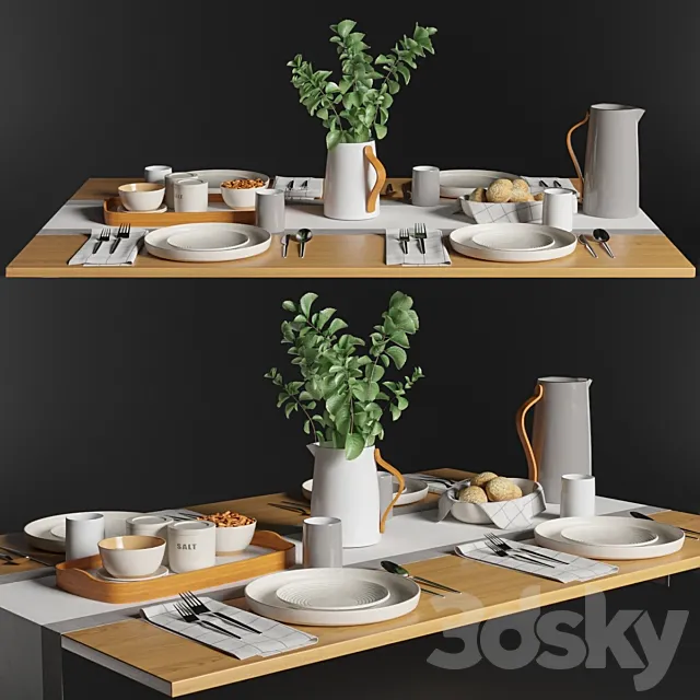 Table setting 2 3DModel