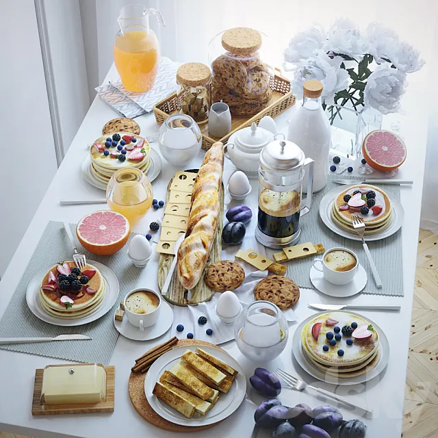 Table setting 21. Breakfast -1 Free Download