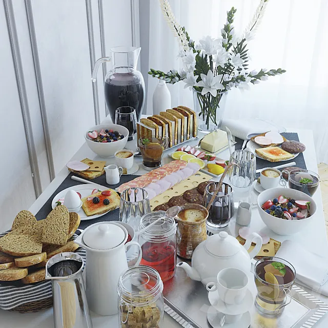 Table setting 22. Breakfast -2 Free Download