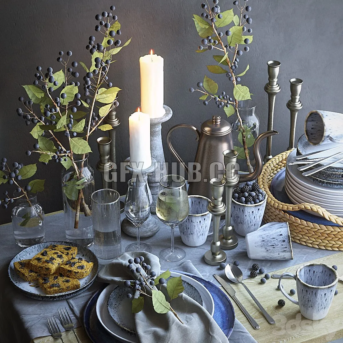 Table Setting 25 3D Model