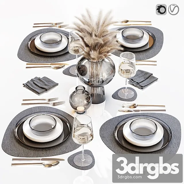 Table setting 27 3D Model Free
