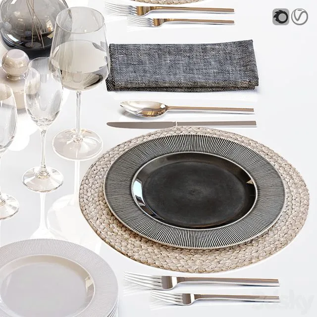 Table setting 29 3D Model