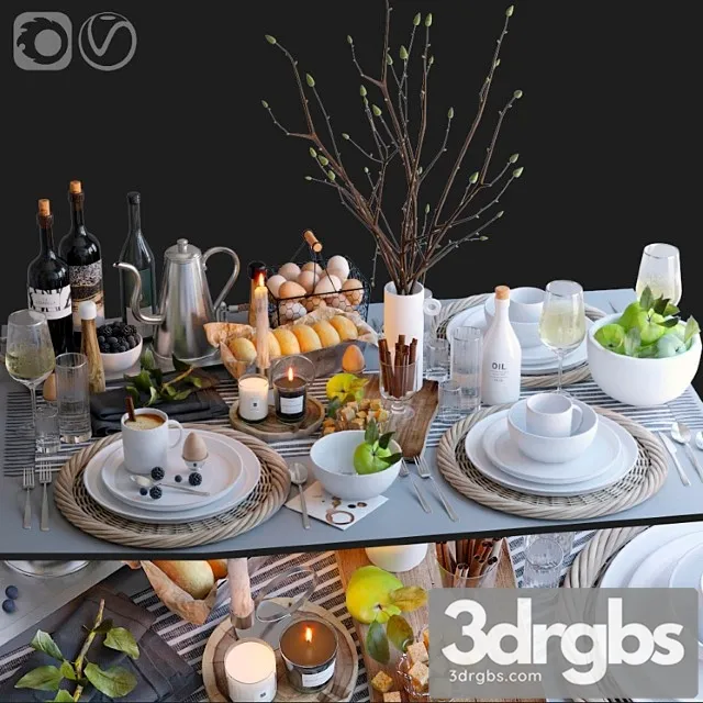 Table setting 29 3D Model Free