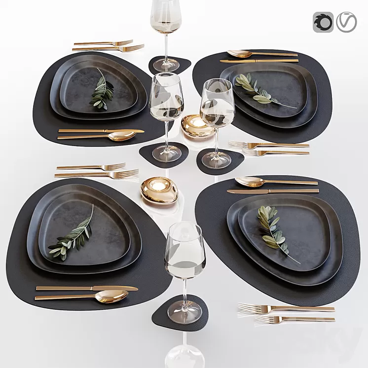 Table setting 32 3D Model