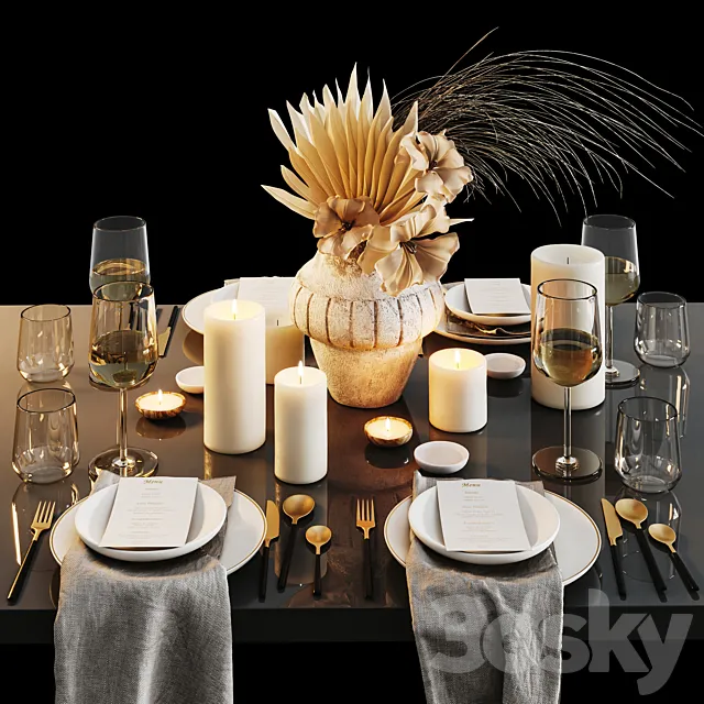 Table setting 3D Model