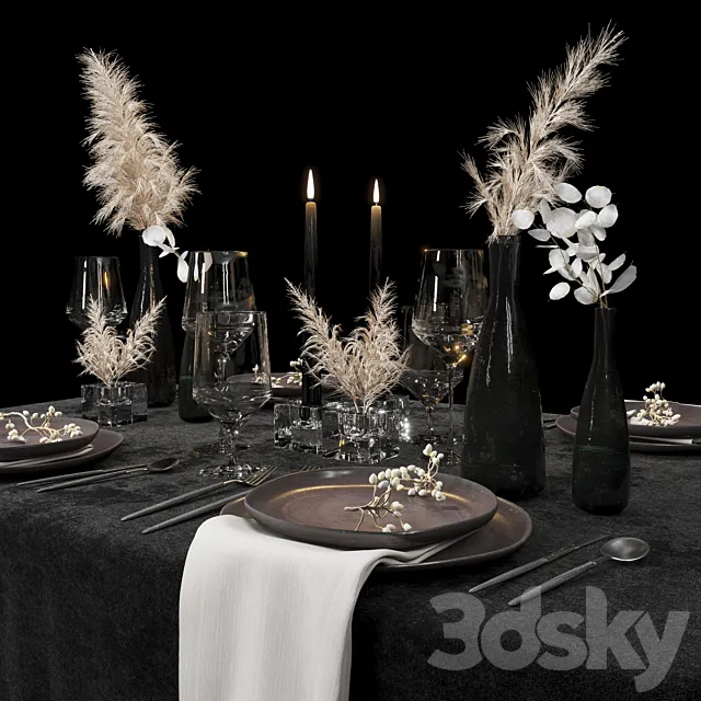 Table Setting 3D Model