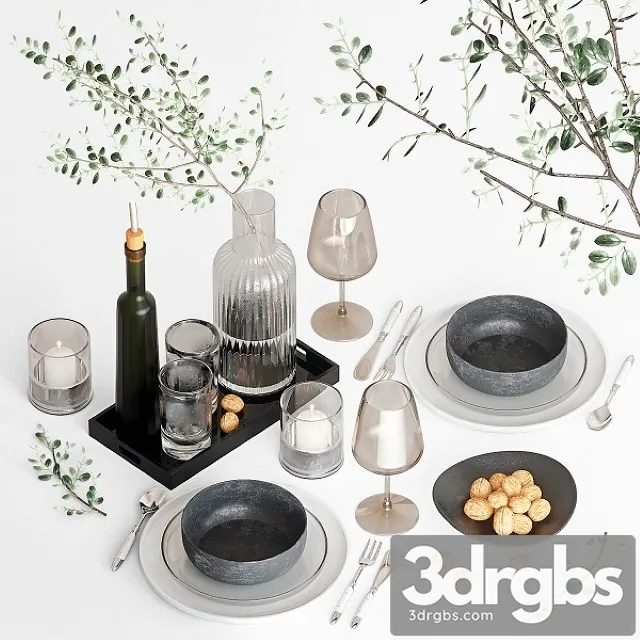 Table Setting 3D Model Download