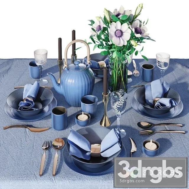 Table Setting 3D Model Free