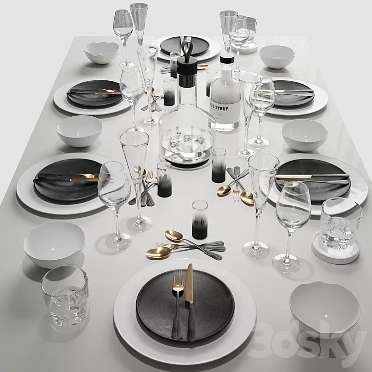 Table setting 3D Model
