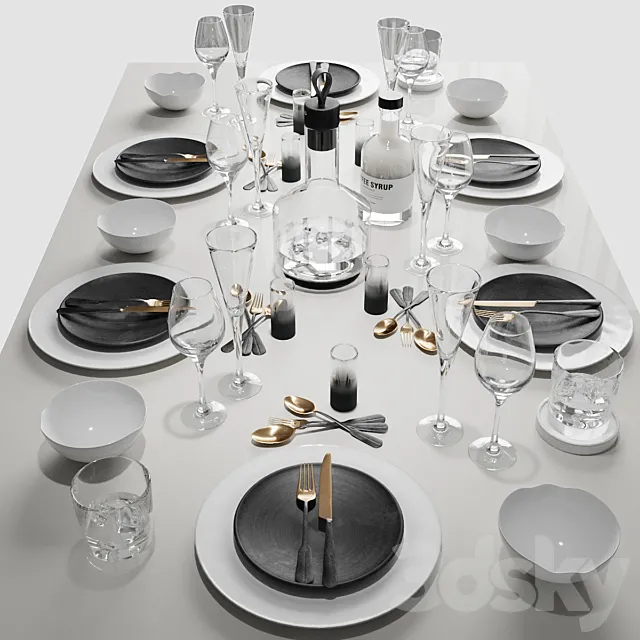 Table setting 3DModel