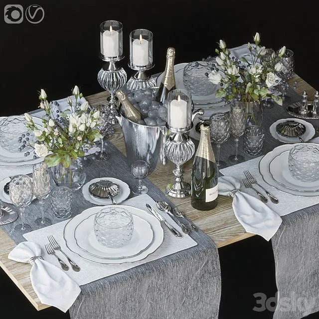 Table setting 64 3D Model