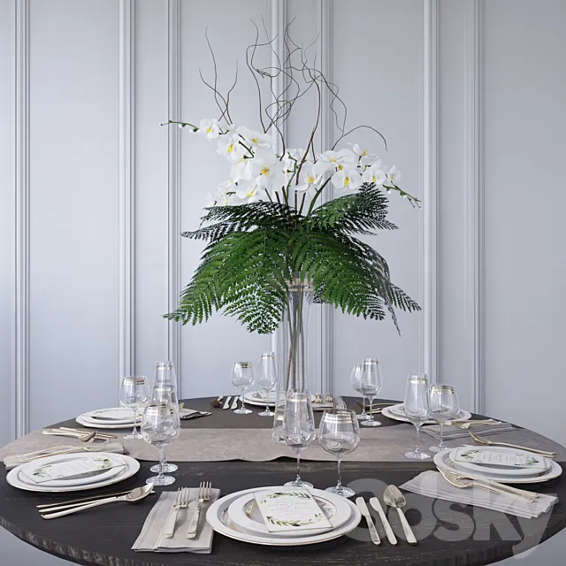 Table setting _ Table setting 3DModel