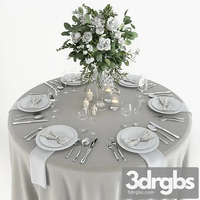 Table setting_1 3D Model Free