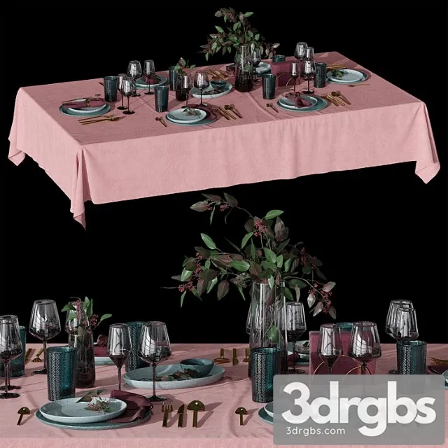 Table setting_1_3 3D Model Free