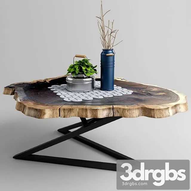 Table stump 2 3D Model Free