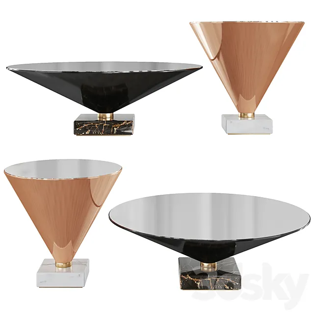 table Tonin Casa Flute 3DModel