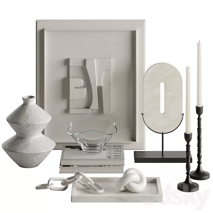 Table top set 4 3D Model Free