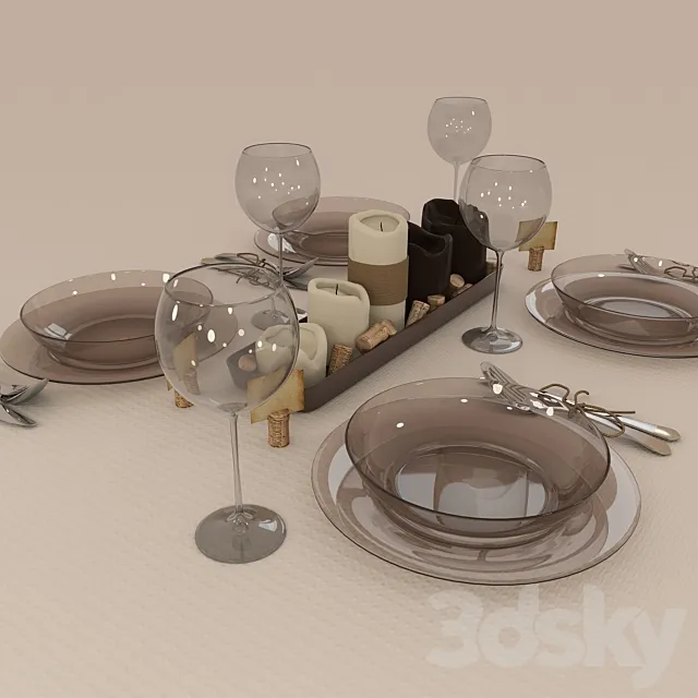 table wares 3DModel