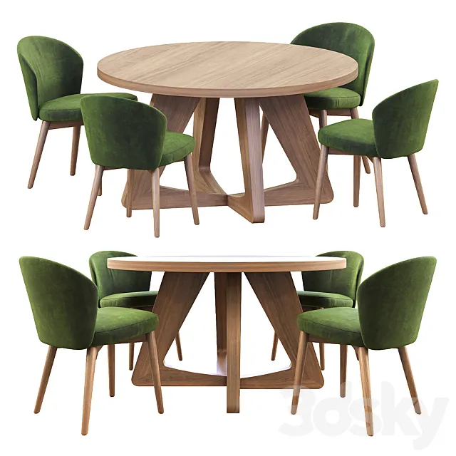 Table with chairs - Lsd Martín Consuegra Free Download