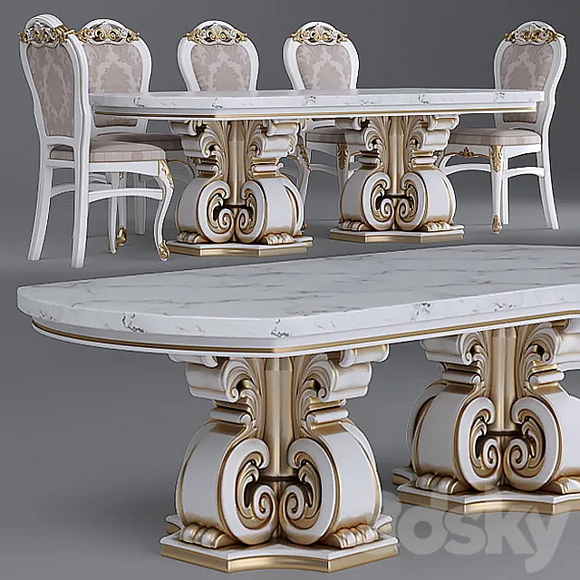 Table_Chair- Classic ?1 "MONDELUX" 3DModel