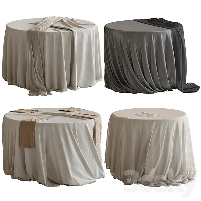 Tablecloth on a round table 77 Free Download