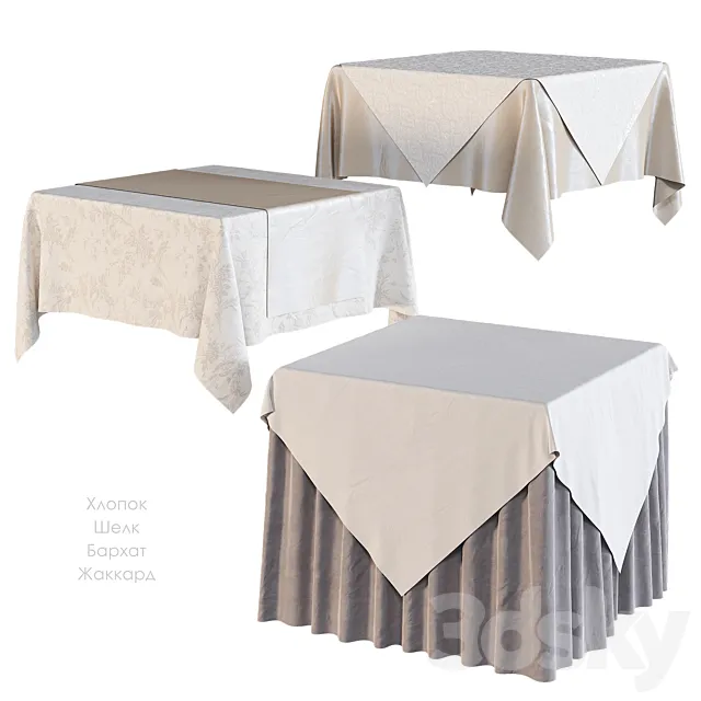 Tablecloth on a square table Free Download
