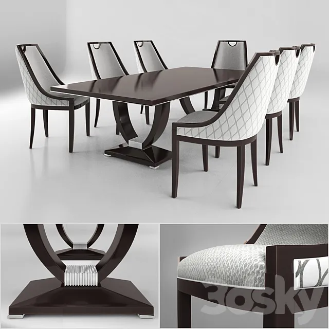 Tables and chairs Living Comfort Italia 2015 3D Model