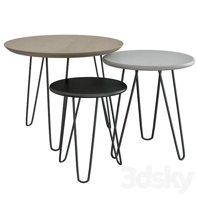 Tables gigognes Graphik 3D Model