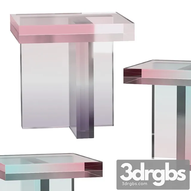 Tables Made With Dyed Acrylic Resin 3D Model Free