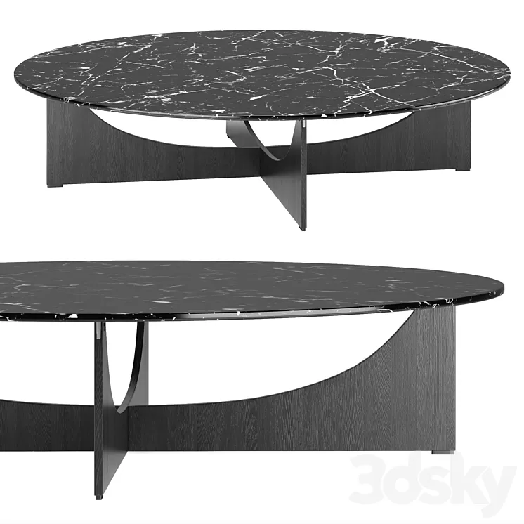 tables Minotti Lido 2021 collection 3D Model