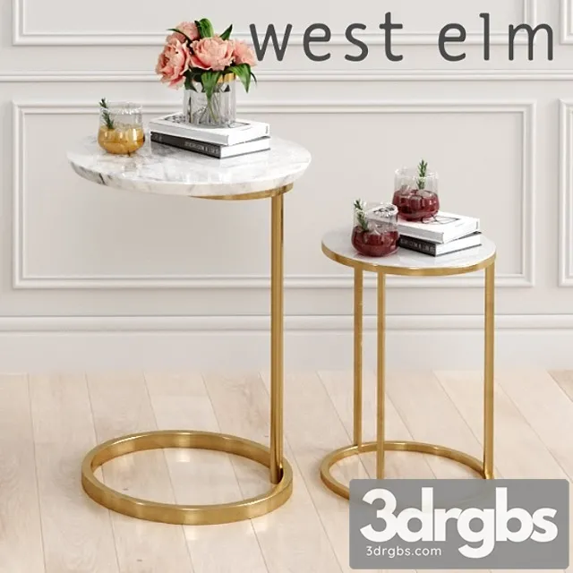 Tables west elm 2 2 3D Model Free