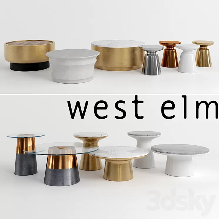 Tables West elm 3D Model