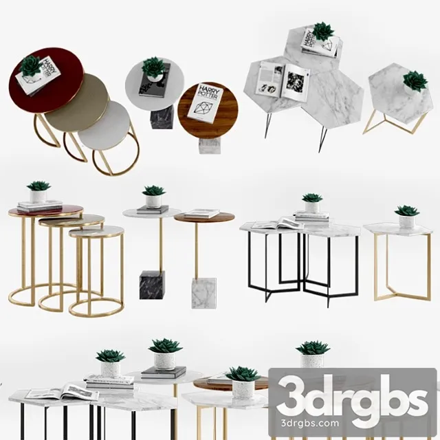 Tables west elm 5 2 3D Model Free
