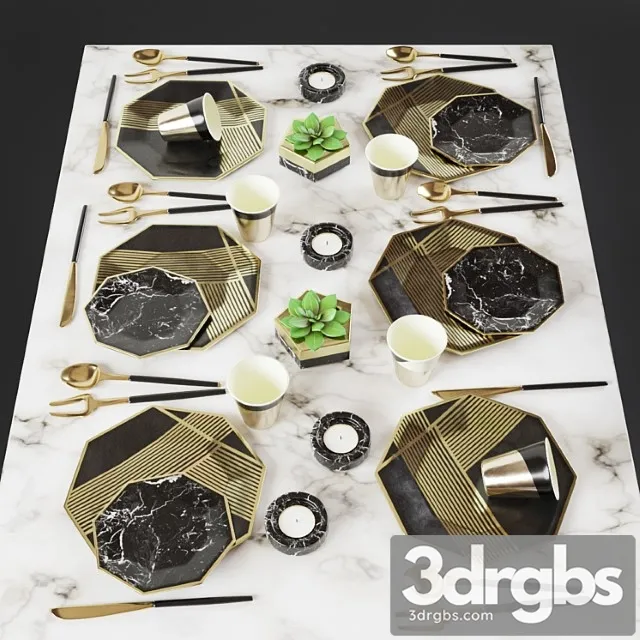 Tableware 02 3D Model Free