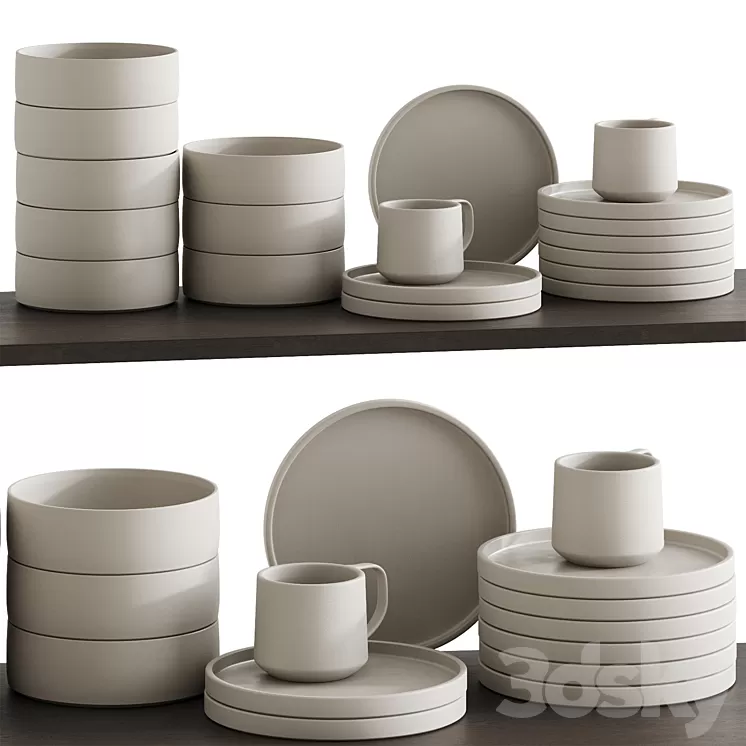 Tableware 03 3D Model Free