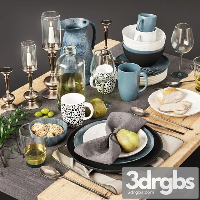 Tableware 05 3D Model Free