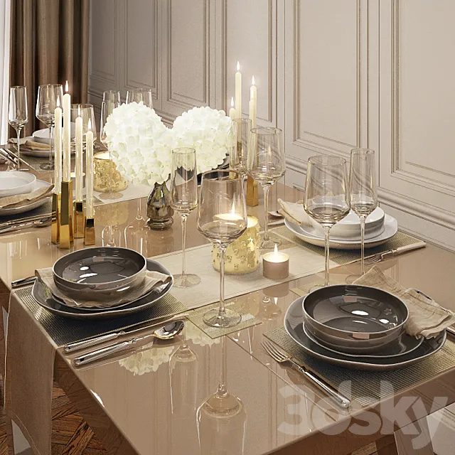 Tableware by Kelly Hoppen 3DModel